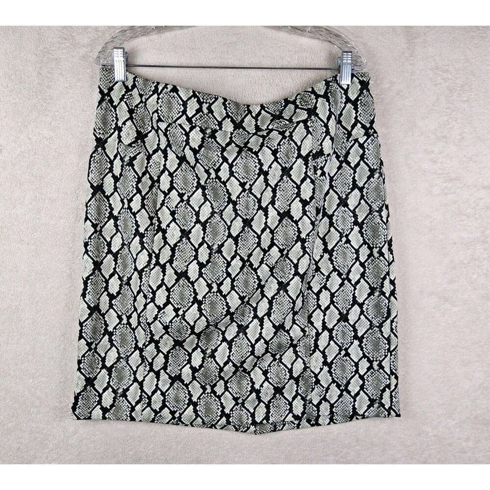 Michael Kors MK Women’s Snake Print Lined Straight Skirt Size XL